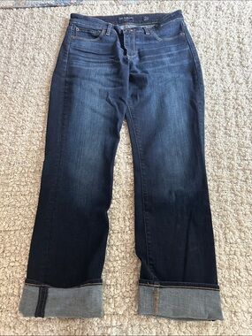 Lucky Brand Mid Rise Straight Sweet Dark Wash Jeans